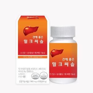 간에 좋은 밀크씨슬 / 7종 복합 간건강기능식품 실리마린 아연 (800mg x 90정 3개월분)